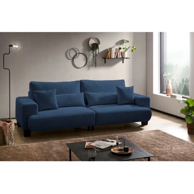 Big Ayo Marineblau Cord-Sofa - 254x89x109 cm - SOFA FASHION Big Ayo Marineblau Cord-Sofa - 254x89x109 cm - SOFA FASHION