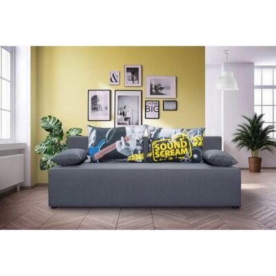 EXXPO - SOFA FASHION 3-Sitzer Microfaser Grau - Schlafsofa mit Stauraum EXXPO - SOFA FASHION 3-Sitzer Microfaser Grau - Schlafsofa mit Stauraum