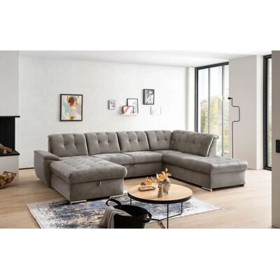 SOFA FASHION Durango - U-Form Webvelours - Sofas SOFA FASHION Durango - U-Form Webvelours - Sofas