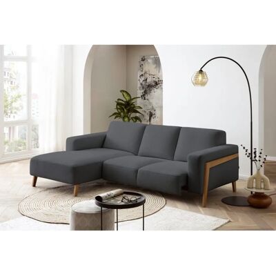 Ecksofa EXXPO - Webvelours, 250cm, Grau - Sofa Ecksofa EXXPO - Webvelours, 250cm, Grau - Sofa