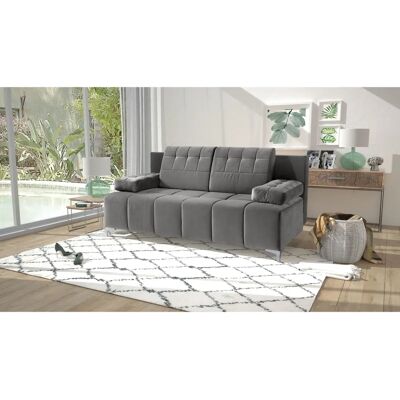 SOFA FASHION Exxpo Grünes Microvelours 3-Sitzer - Sofa SOFA FASHION Exxpo Grünes Microvelours 3-Sitzer - Sofa