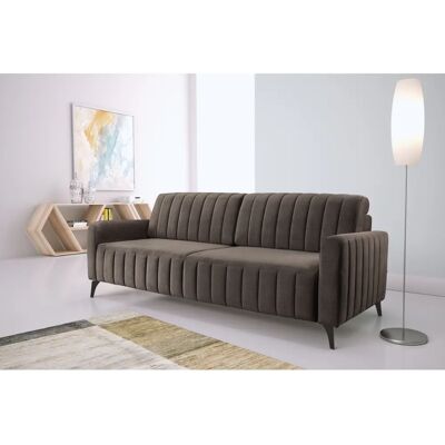 SOFA FASHION Exxpo 3-Sitzer Microvelours Braun - Schlafsofa SOFA FASHION Exxpo 3-Sitzer Microvelours Braun - Schlafsofa