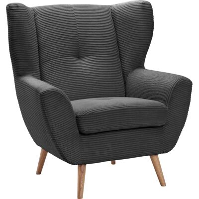 SOFA FASHION Alvesta Grau Ohrensessel - Sessel SOFA FASHION Alvesta Grau Ohrensessel - Sessel