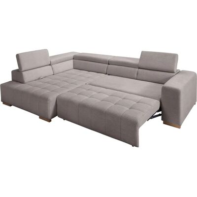 Sofa Elianos L-Form Cappuccino - Sofas Sofa Elianos L-Form Cappuccino - Sofas