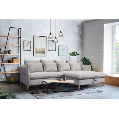 Sofa EXXPO - Elegantes beiges L-Form - Sofa Sofa EXXPO - Elegantes beiges L-Form - Sofa