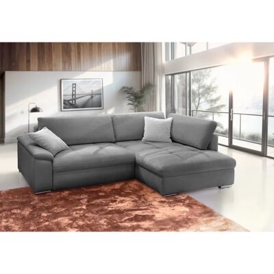 SOFA FASHION EXXPO - Bettfunktion Sofa - Grau - Wohnzimmermöbel SOFA FASHION EXXPO - Bettfunktion Sofa - Grau - Wohnzimmermöbel