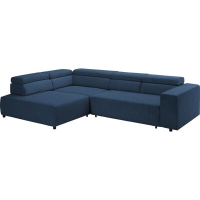 Ecksofa VITTORIO - Blau - Manuelle Rückenverstellung - Sofa Ecksofa VITTORIO - Blau - Manuelle Rückenverstellung - Sofa