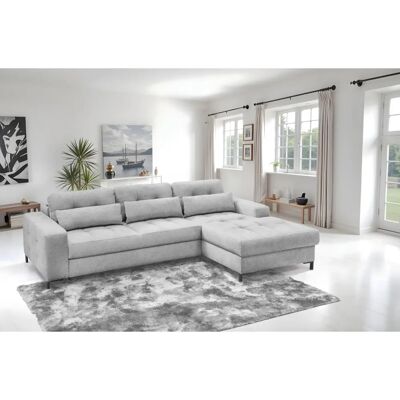SOFA FASHION EXXPO - Recamiere, Webvelours, Bettfunktion - Sofa SOFA FASHION EXXPO - Recamiere, Webvelours, Bettfunktion - Sofa