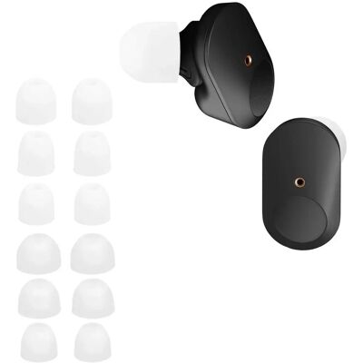 Kwmobile 14x Fones de Ouvido Compatíveis com Sony WF-1000XM3 - Fones de Silicone de Substituição - Branco-Transparente - Vara de Apoio ao Armário Kwmobile 14x Fones de Ouvido Compatíveis com Sony WF-1000XM3 - Fones de Silicone de Substituição - Branco-Transparente - Vara de Apoio ao Armário