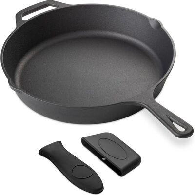 Navaris - Cast Iron Frying Pan - Cast Iron - 30 cm - Frigideira Navaris - Cast Iron Frying Pan - Cast Iron - 30 cm - Frigideira