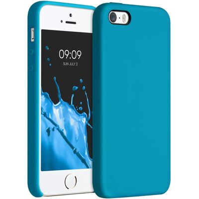 Kwmobile capa de silicone para iPhone 5/5S/SE - Azul Kwmobile capa de silicone para iPhone 5/5S/SE - Azul
