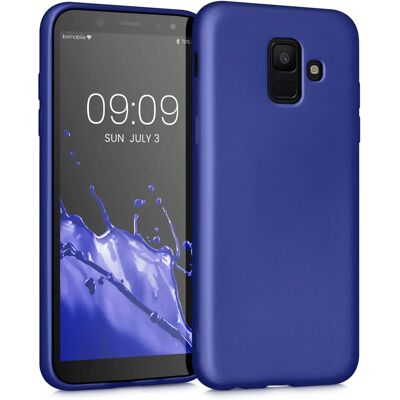 Kwmobile - Galaxy A6 (2018) - Silicone - Azul - Capa de telemóvel Kwmobile - Galaxy A6 (2018) - Silicone - Azul - Capa de telemóvel