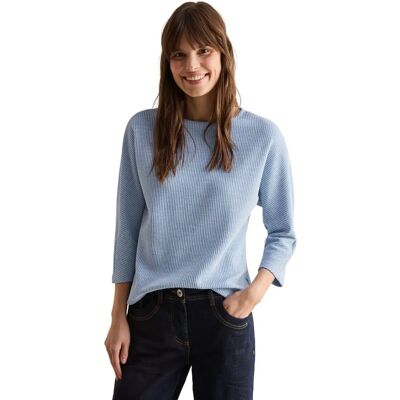 Cecil XXL (46) Hellblau Melange 3/4-Arm-Shirt - Kleidung Cecil XXL (46) Hellblau Melange 3/4-Arm-Shirt - Kleidung