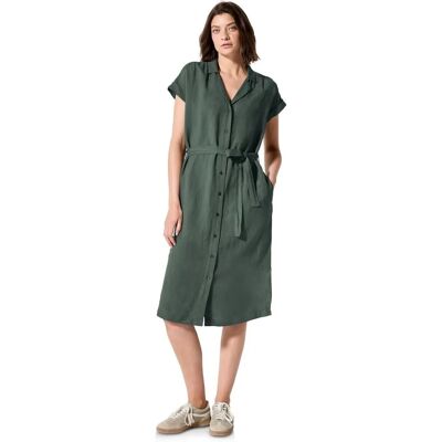 CECIL Damen Leinen V-Ausschnitt Kleid - Casual CECIL Damen Leinen V-Ausschnitt Kleid - Casual