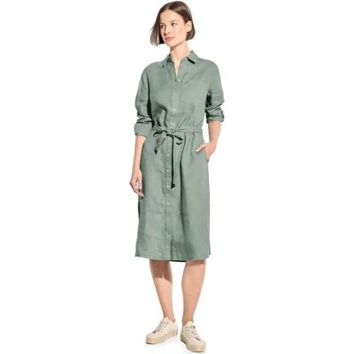 Sukienka lniana Cecil M - Długie rękawy z mankietami - Casual Sukienka lniana Cecil M - Długie rękawy z mankietami - Casual