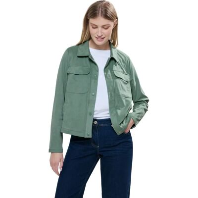 Veste courte CECIL Modèle 46 Verte en Velours - Veste Veste courte CECIL Modèle 46 Verte en Velours - Veste