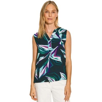 CECIL Grünes bedrucktes ärmelloses Blusentop - Bluse Top CECIL Grünes bedrucktes ärmelloses Blusentop - Bluse Top