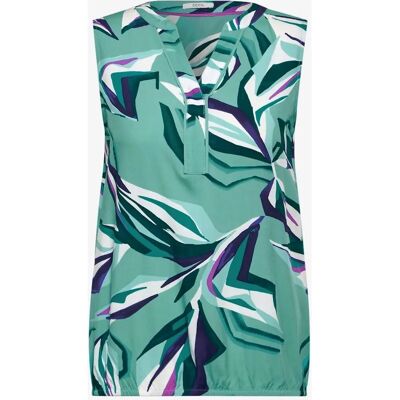 Cecil XXL (46) Adriatisch Grün Ärmelloses Casual Blusentop Cecil XXL (46) Adriatisch Grün Ärmelloses Casual Blusentop