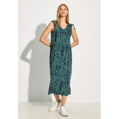 CECIL XL V-Ausschnitt Druck Jersey Kleid - Jumpsuit CECIL XL V-Ausschnitt Druck Jersey Kleid - Jumpsuit