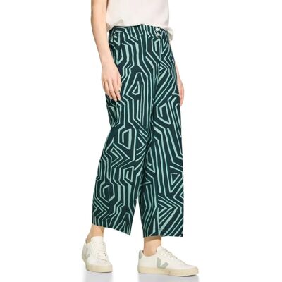 Cecil Neele Groene Hoge Taille Losse Pasvorm Broek - Broek Cecil Neele Groene Hoge Taille Losse Pasvorm Broek - Broek