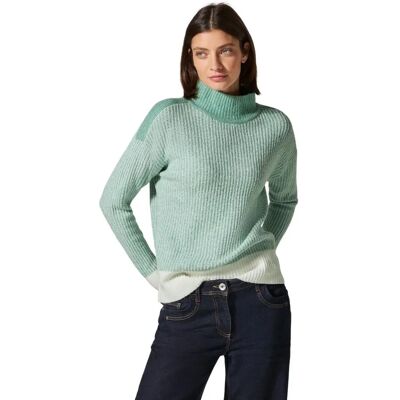 CECIL XXL (46) Glaced Grün Melange Strickpullover - Strick Pullover CECIL XXL (46) Glaced Grün Melange Strickpullover - Strick Pullover