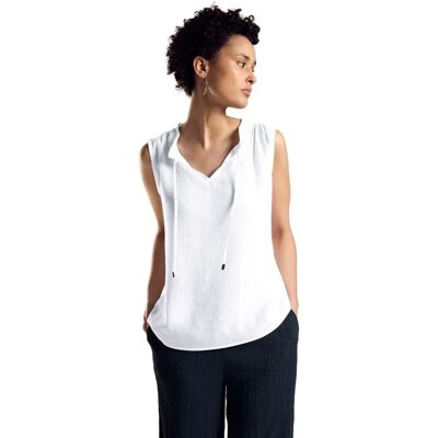 Haut sans manches blanc STREET ONE - Blusentop Haut sans manches blanc STREET ONE - Blusentop