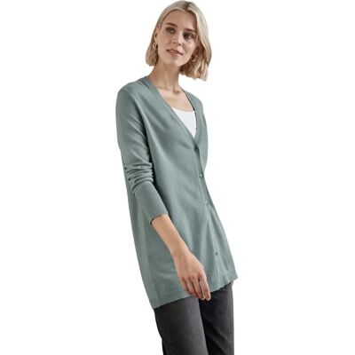 Street One Modèle 38 Cardigan Bleu Décontracté en V Longueur Hanches Street One Modèle 38 Cardigan Bleu Décontracté en V Longueur Hanches