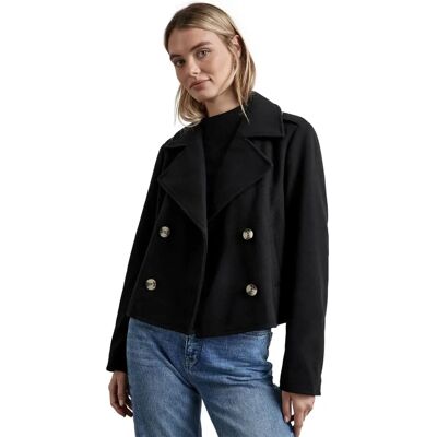 STREET ONE Dama Model 46 Czarna Casual Krótka Kurtka STREET ONE Dama Model 46 Czarna Casual Krótka Kurtka