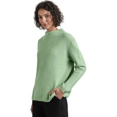 Street One Modell 42 Unifarben Grüngemelierter Pullover - Casual Street One Modell 42 Unifarben Grüngemelierter Pullover - Casual