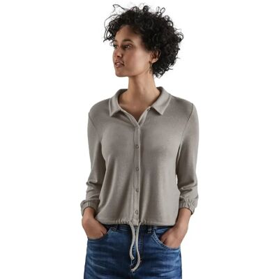 Cardigan beige STREET ONE Modèle 46 Décontracté - Femmes Cardigan beige STREET ONE Modèle 46 Décontracté - Femmes