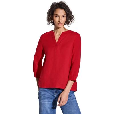 Blouse en Lin et Coton Street One - Coupe Décontractée Blouse en Lin et Coton Street One - Coupe Décontractée