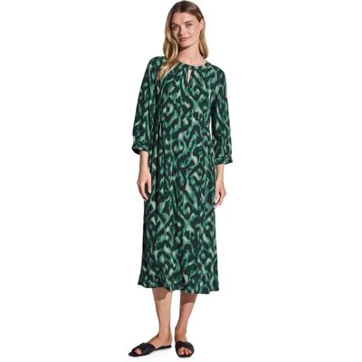 STREET ONE Midikleid Grün - Lässiges Viskosekleid STREET ONE Midikleid Grün - Lässiges Viskosekleid