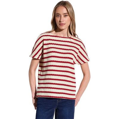 STREET ONE T-Shirt et Pull Court Rayés pour Femmes STREET ONE T-Shirt et Pull Court Rayés pour Femmes