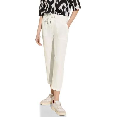 Pantalon en Lin Blanc à Taille Haute STREET ONE - Pantalons Femme Pantalon en Lin Blanc à Taille Haute STREET ONE - Pantalons Femme