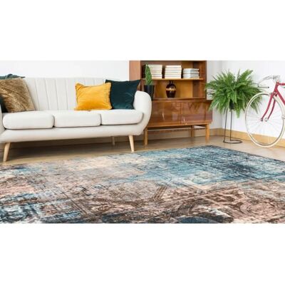 Arte Espina Indiana 300 Vintage-Teppich - Blau/Braun Arte Espina Indiana 300 Vintage-Teppich - Blau/Braun