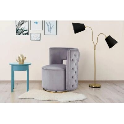 KAYOOM Beverly 125 Sessel - Glamourös, rund, Samtstoff KAYOOM Beverly 125 Sessel - Glamourös, rund, Samtstoff