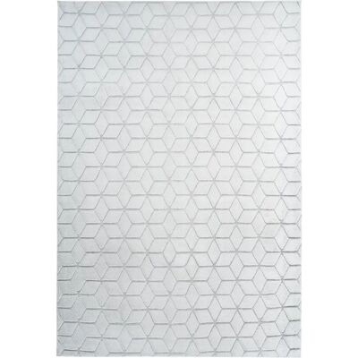 Kayoom Modell GELFR-80-150 Blau Grau Weiß Teppich - Teppich Kayoom Modell GELFR-80-150 Blau Grau Weiß Teppich - Teppich