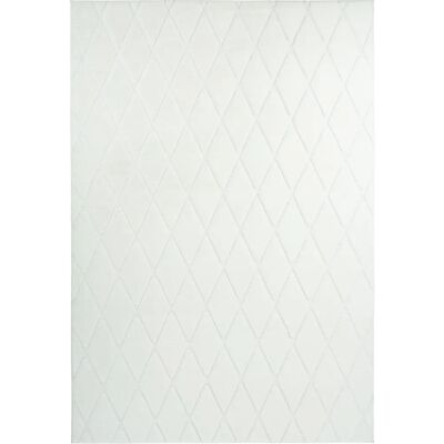 Kayoom SRH3Z-80-150 Mikrofaser-Teppich - Weiß Kayoom SRH3Z-80-150 Mikrofaser-Teppich - Weiß