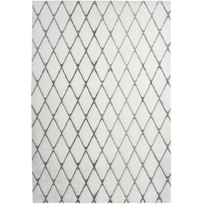 Tapis en peluche Kayoom Vivica 225 Blanc Anthracite - Tapis - Publicité Tapis en peluche Kayoom Vivica 225 Blanc Anthracite - Tapis - Publicité