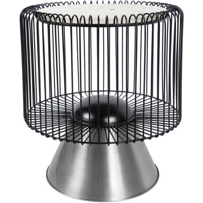 Hearthome & Living Table d'appoint Malibu - Fer Blanc - Table d'appoint - Publicité Hearthome & Living Table d'appoint Malibu - Fer Blanc - Table d'appoint - Publicité