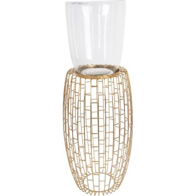 KAYOOM Malibu 825 Kerzenständer - Gold - 28x28x73 cm - Elegant Dekoration KAYOOM Malibu 825 Kerzenständer - Gold - 28x28x73 cm - Elegant Dekoration