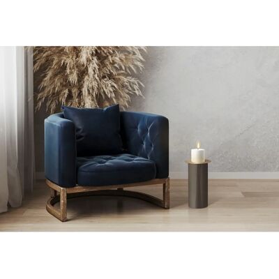 KAYOOM Art Deco Kaarsenhouder - Taupe / Goud - 40cm hoog KAYOOM Art Deco Kaarsenhouder - Taupe / Goud - 40cm hoog