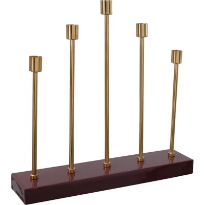 KAYOOM Art Deco 525 Kerzenhalter - Elegant, Bordeaux, 40cm hoch KAYOOM Art Deco 525 Kerzenhalter - Elegant, Bordeaux, 40cm hoch