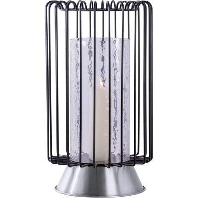 Support de bougie Malibu 125 de Kayoom - Noir, Argent - Porte-bougie - Publicité Support de bougie Malibu 125 de Kayoom - Noir, Argent - Porte-bougie - Publicité
