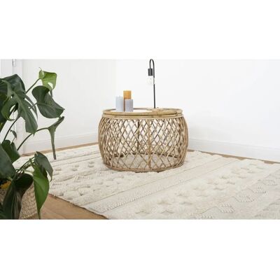 ME GUSTA Bohist 125 Wollteppich - Beige, 160x230cm, 20mm, Wohnzimmer/Esszimmer ME GUSTA Bohist 125 Wollteppich - Beige, 160x230cm, 20mm, Wohnzimmer/Esszimmer