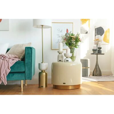 KAYOOM Artisse - Elfenbein Hocker - Stilvoll & Langlebig KAYOOM Artisse - Elfenbein Hocker - Stilvoll & Langlebig
