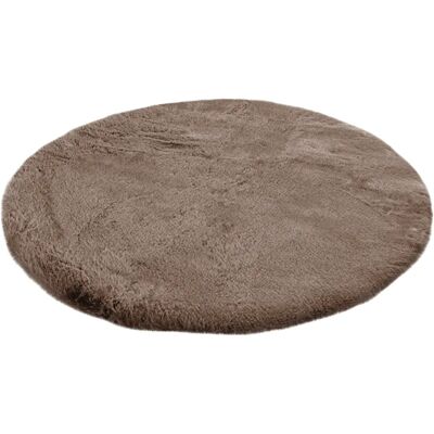 KAYOOM Hasenfell Badematte Beige Rund - Badmatte KAYOOM Hasenfell Badematte Beige Rund - Badmatte