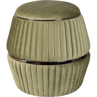 KAYOOM Doric Grüner Samtvelours Hocker - Sitzhocker KAYOOM Doric Grüner Samtvelours Hocker - Sitzhocker