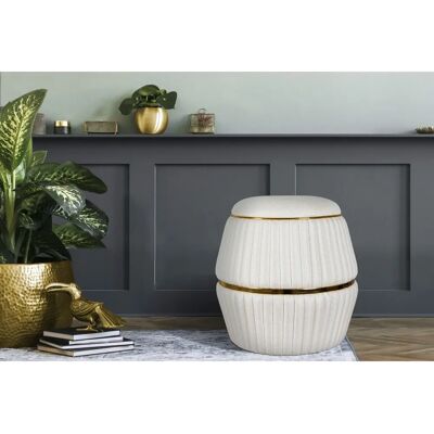 KAYOOM Doric Weiß (elfenbein, gold) Hocker KAYOOM Doric Weiß (elfenbein, gold) Hocker