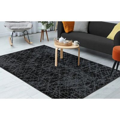 Kayoom Kalea 225 Grauer Flachgewebeteppich - Teppich Kayoom Kalea 225 Grauer Flachgewebeteppich - Teppich